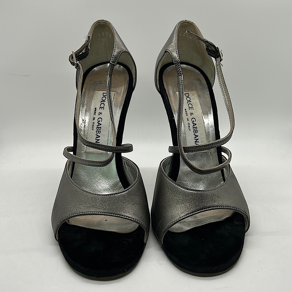 Dolce & Gabbana Sexy Silver Gray Strappy High
Heels Shoes **Sz 37/US Sz 7**🔥🔥 - Picture 2 of 16